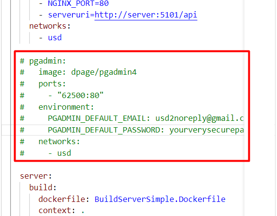 docker folder